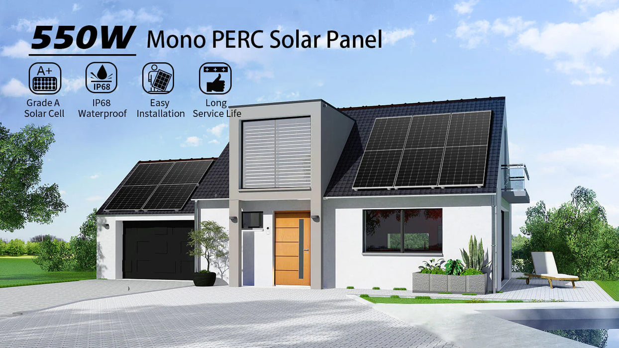 SunGoldPower 550W Mono Perc Solar Panel Full Pallet (32 PANELS) - Watt Warehouse